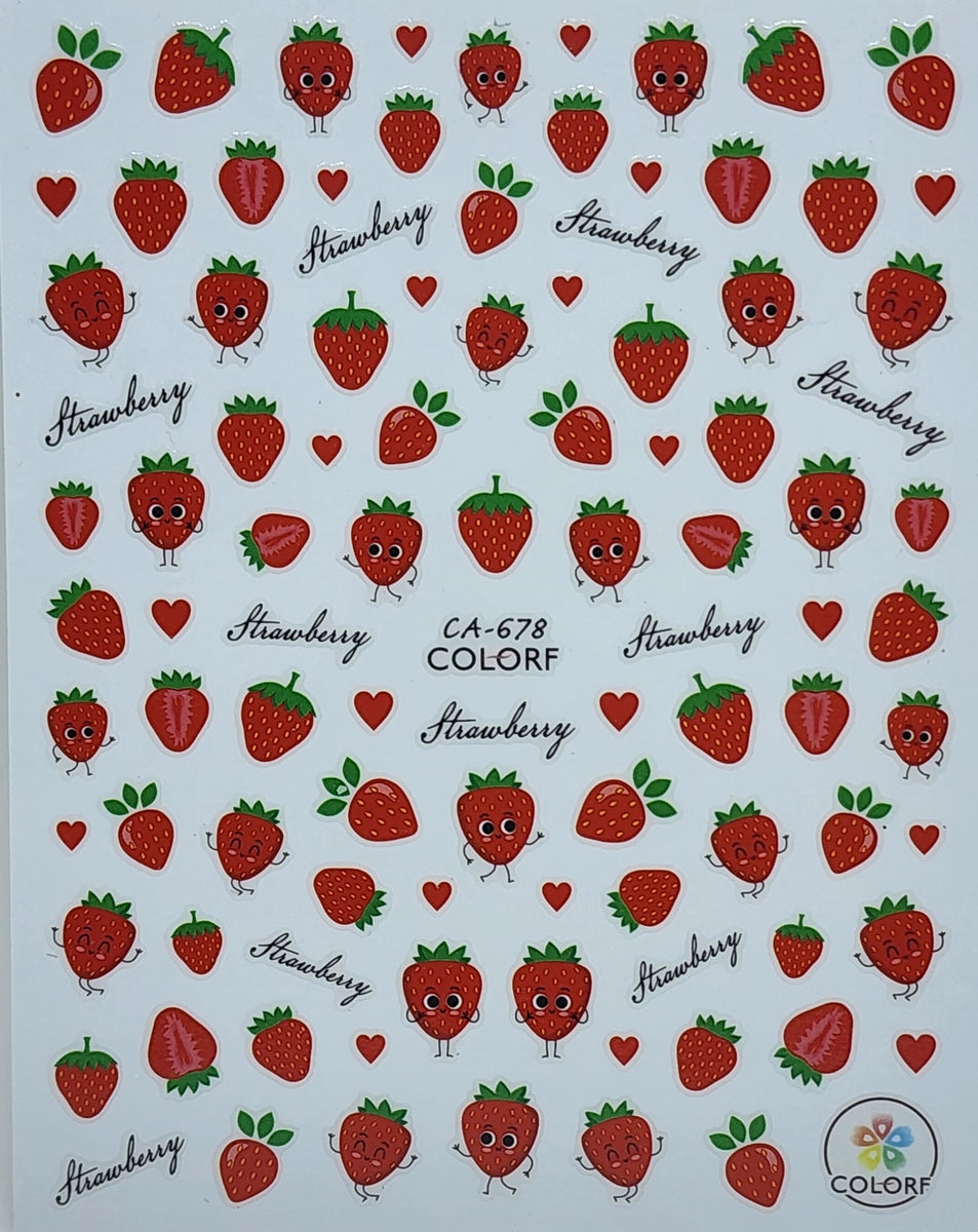 Strawberry Stickers ca 678 – New Look Nail Supply