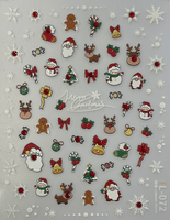 071 Pasties Christmas Crystal Decals