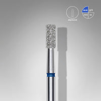 Diamond nail drill bit cylinder blue EXPERT head diameter 2,5 mm / working part 6 mm