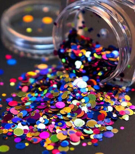 Multicolor 1 Glitter Dots