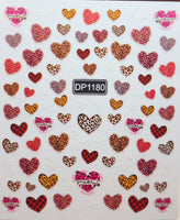 Animal Print Heart Stickers