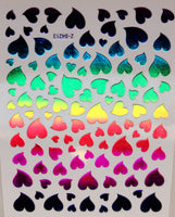 Rainbow Heart Stickers