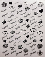 Love Words Stickers 2 pc.