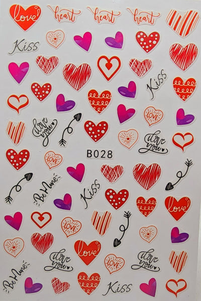 Valentines Heart Stickers