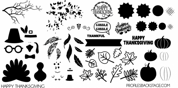 Happy Thanksgiving Stamping Plate