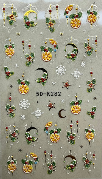 Xmas 5D Nail Stickers