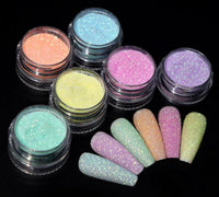 6 pc Pastel Glitter Tower