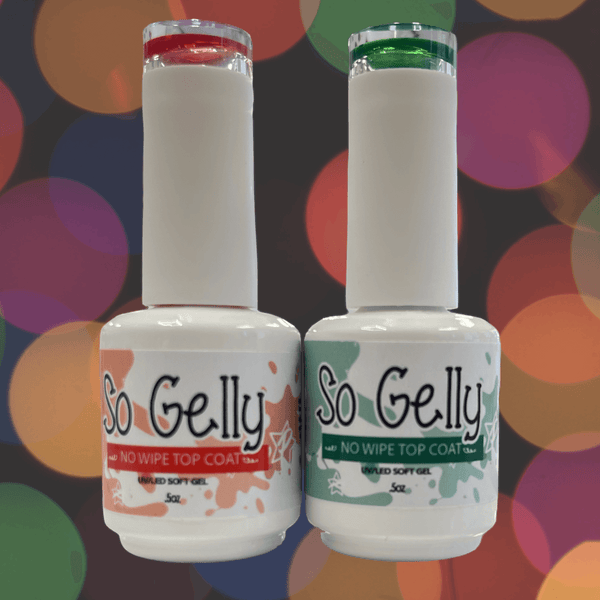 So Gelly Top Coat 2 pc set Red and Green