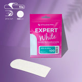 Disposable white files for pedicure grater EXPERT 10 (30 pcs)