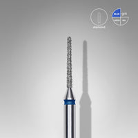 Diamond nail drill bit needle blue head EXPERT diameter 1 mm / working part 10 mm