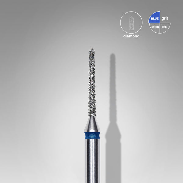 Diamond nail drill bit needle blue head EXPERT diameter 1 mm / working part 10 mm