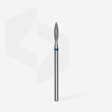 Diamond nail drill bit flame blue head EXPERT diameter 2,3 mm / working part 10 mm