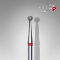 Diamond nail drill bit ball red head EXPERT diameter 5 mm