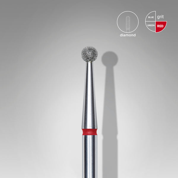 Diamond nail drill bit ball red head EXPERT diameter 5 mm