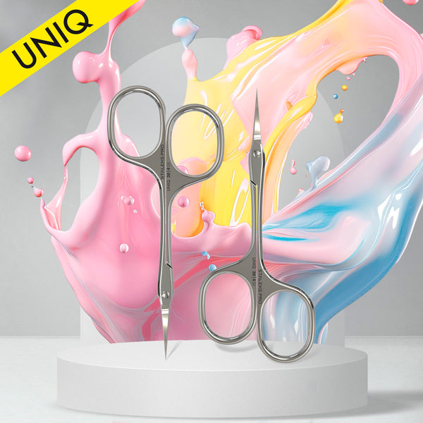 Professional cuticle scissors Asymmetric UNIQ 20 TYPE 4