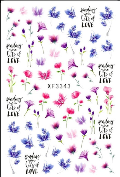Flower Stickers XF 3343