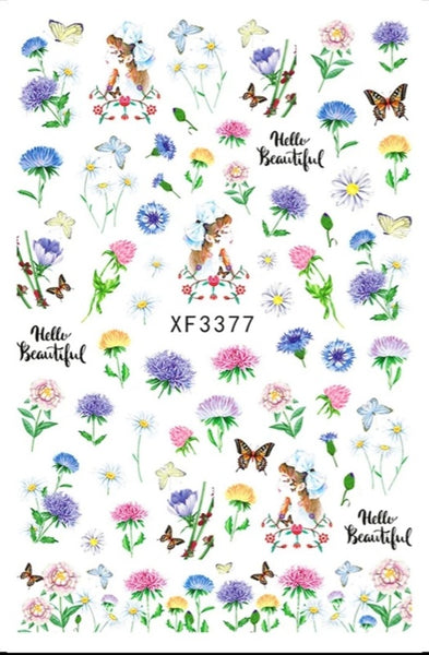 Flower Stickers XF 3377